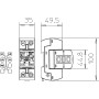 Обмежувач перенапруги 1P 50кА 255В клас 1 (B) [5096847] MC 50-B VDE OBO bettermann