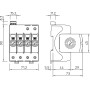 Обмежувач перенапруги 4P 160кА 280В клас 2 (С) з FS контактом [5095284] V20-4+FS-280 OBO bettermann