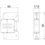 Обмежувач перенапруги 1P 40кА 280В клас 1+2 (B+С) [5094618] V20-C 1-280 OBO bettermann