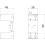 Основа обмежувача перенапруги 2P кА В клас 1+2 (B+С) з FS контактом [5096654] MB2+FS OBO bettermann