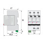 Ограничитель перенапряжения 3Р 50кА 280В [2442905] ETITEC V T12 ETI