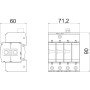 Обмежувач перенапруги 3P+N/PE 50кА 280В клас 2 (С) з FS контактом [5094765] V20-C 3+NPE+FS OBO bettermann