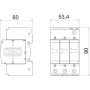 Обмежувач перенапруги 3P 90кА 280В клас 1+2 (B+С) [5094423] V25-B+C 3-280 OBO bettermann