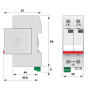 Ограничитель перенапряжения 2Р 40кА 255В [2442953] ETITEC V T2 ETI
