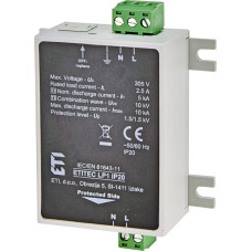 Ограничитель перенапряжения 2P 10кА 230В Клас 2+3 (C+D) IP20 для LED оборудования [2442981] ETITEC LP1 ETI