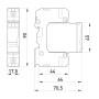 Обмежувач перенапруги 1Р 40кА 280В [81.200/05] e.PO I 1 e E.NEXT