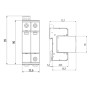 Ограничитель перенапряжения 2Р 40кА 275В [2440397] ETITEC C T2 ETI