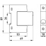 Обмежувач перенапруги 1P 40кА 275В клас 2 (C) [s076005] E.NEXT e.stand.spd.1С.275