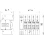 Ограничитель перенапряжения 4P 80кА 280В класс 2 (С) с FS контактом [5096030] V20-C 4+FS-280A OBO bettermann
