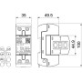 Обмежувач перенапруги 1P 50кА 255В клас 1+2 (B+С) [5096849] MCD 50-B OBO bettermann