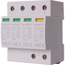 Ограничитель перенапряжения 3P+NPE 60кА 255В класс 1 (B) [p076014] E.NEXT e.pro.spd.3+1B.385