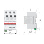 Обмежувач перенапруги 3Р 40кА 255В [2442955] ETITEC V T2 ETI