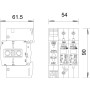 Обмежувач перенапруги 2P 40кА 280В клас 2 (С) [5096375] V20-C 2+AS-280 OBO bettermann