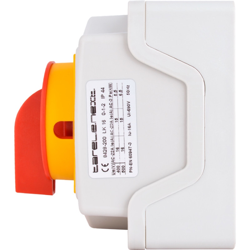 Пакетный переключатель "0-1-2" 4P 25A 400V в корпусе [8428-200] LK25/4.322-ОК/45 E.NEXT