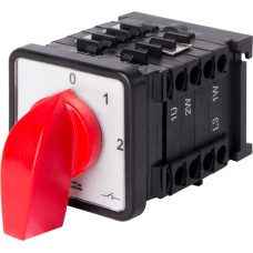 Пакетный переключатель "0-1-2" 4P 25A 400V на DIN рейку [8427-200] LK25/4.322-SP/45 E.NEXT