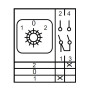 Пакетный переключатель "1-0-2" 1P 32A 400V [A0110010033] ПКП Е9 32А/1.831 АСКО