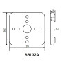 Накладка для монтажа на DIN-рейку переключателей пакетното типа SBI 32А [A0110010075] ПКП SBI 32А АСКО
