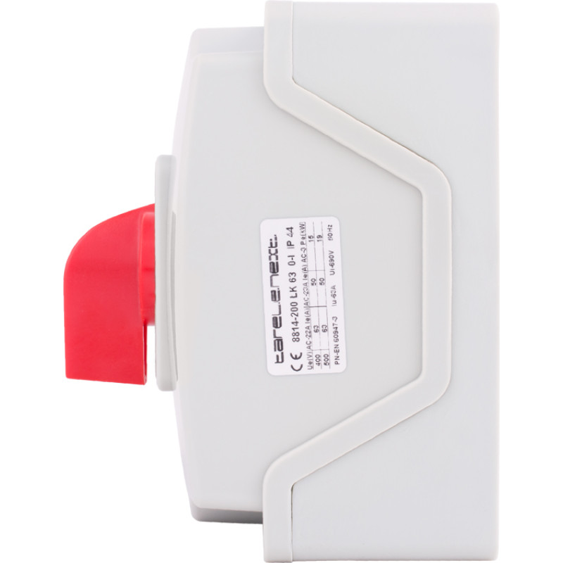 Пакетный переключатель "0-1" 3P 63A 400V в корпусе [8814-200] LK63/2.211-ОВ/45 E.NEXT