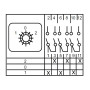 Пакетний перемикач "1-0-2" 3P 16A 400V [A0110010007] ПКП Е9 16А/3.833 АСКО