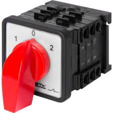 Пакетный переключатель "1-0-2" 3P 25A 400V на DIN рейку [8437-200] LK25/3.323-SP/45 E.NEXT