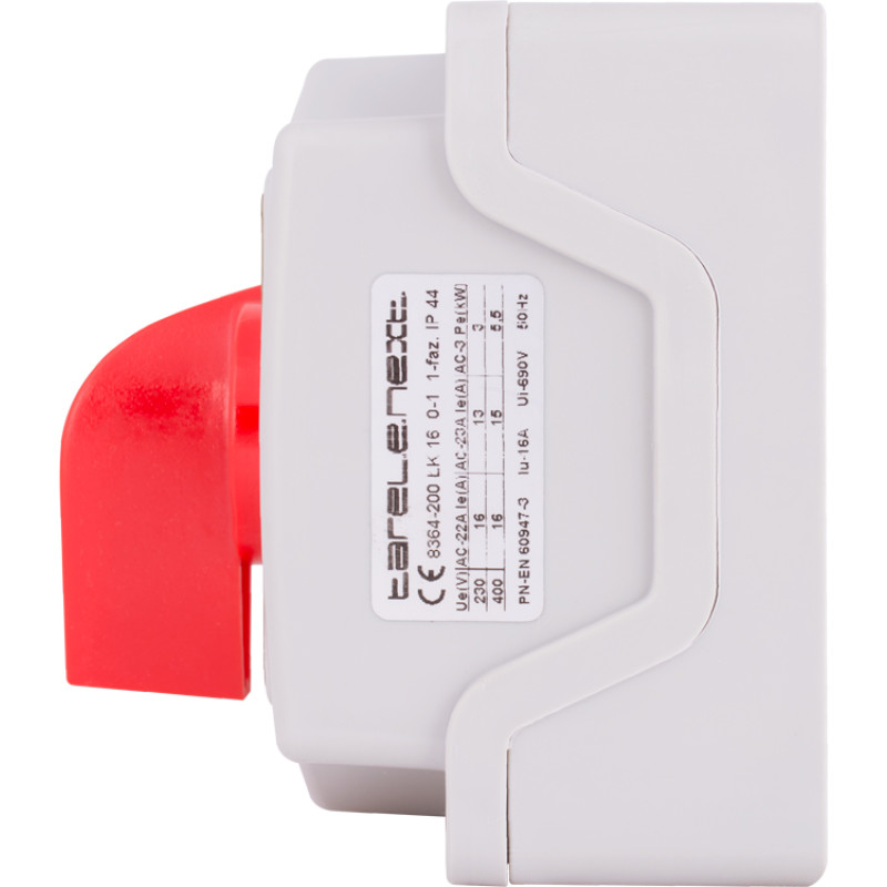 Пакетный переключатель "0-1" 1P 16A 400V в корпусе [8364-200] LK16/1.216-ОВ/45 E.NEXT