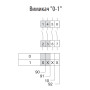 Пакетний перемикач "0-1" 2P 32A 480V [4773011] CS 32 91 U ETI