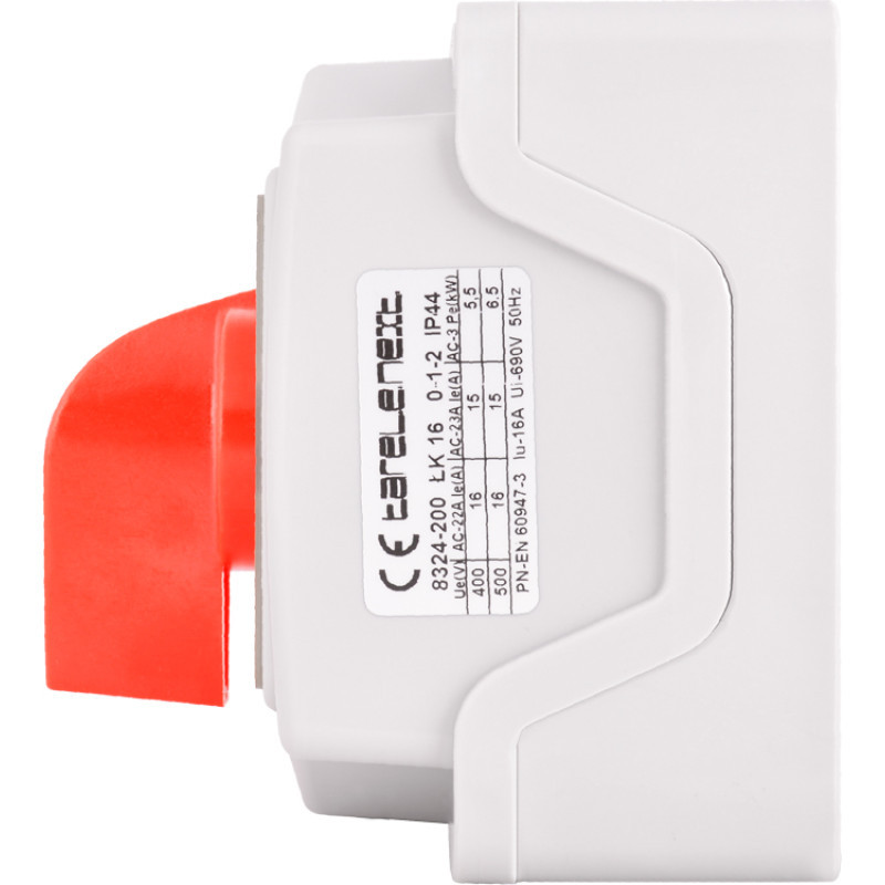 Пакетный переключатель "0-1-2" 4P 16A 400V в корпусе [8324-200] LK16/4.322-ОВ/45 E.NEXT
