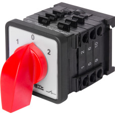 Пакетный переключатель "1-0-2" 3P 16A 400V на DIN рейку [8337-200] LK16/3.323-SP/45 E.NEXT
