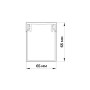 65x65мм Короб перфорований довжина 99см ПВХ сірий [s13033015] E.NEXT e.trunking.perf.stand.65.65