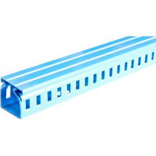 25x60мм Короб перфорированный L=2000мм ПВХ синий [s13033019] E.NEXT e.trunking.perf.stand.25.60