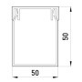 50x50мм Короб перфорований довжина 99см ПВХ сірий [s13033009] E.NEXT e.trunking.perf.stand.50.50