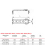 Стяжка кабелю для коробу TR1-N 100-150 ПВХ сірий [01023] Quadro ДКС