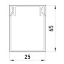 25x65мм Короб перфорированный L=2000мм ПВХ серый [s13033013] E.NEXT e.trunking.perf.stand.25.65