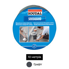 Лента монтажная битумная 100мм x 10м графит [00004000000SB1000G] SOUDABAND Soudal