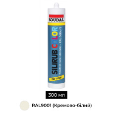 Герметик силіконовий 300 мл RAL9001 кремово-білий (3шт.) [000020000000032007] Silirub Color Soudal