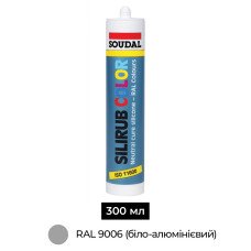 Герметик силіконовий 300 мл RAL9006 біло-алюмінієвий (3шт.) [000020000000032008] Silirub Color Soudal