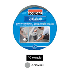 Лента монтажная битумная 150мм x 10м алюминий [00004000000SB1500A] SOUDABAND Soudal
