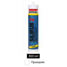 Герметик силиконовый нейтральный 300 мл прозрачный [000020000000031002] SILIRUB 2 Soudal