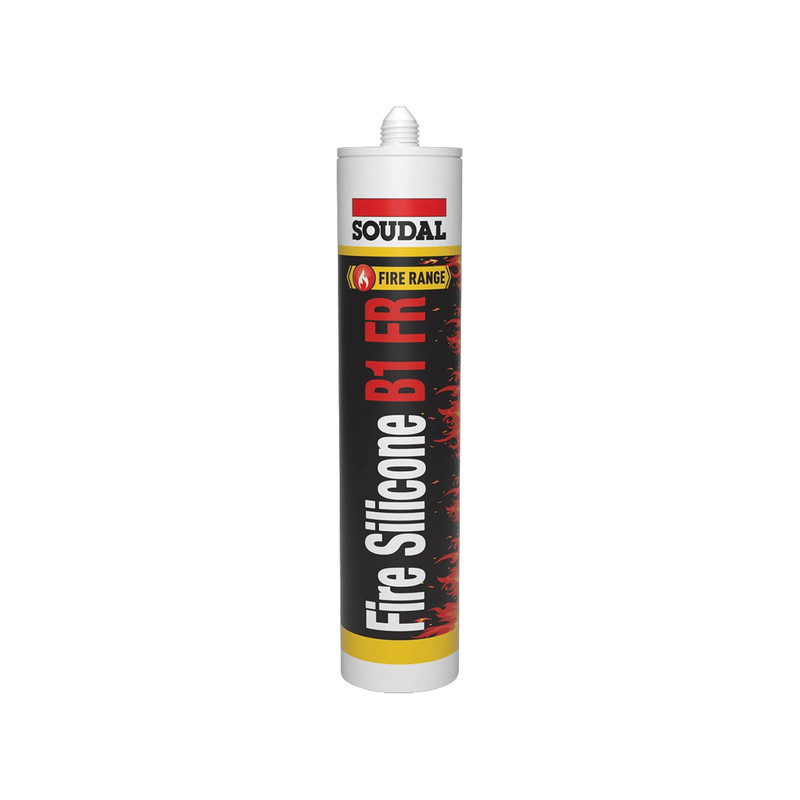 Герметик силиконовый огнестойкий 310 мл серый [00002000000003P001] Silicone B1 FR Soudal