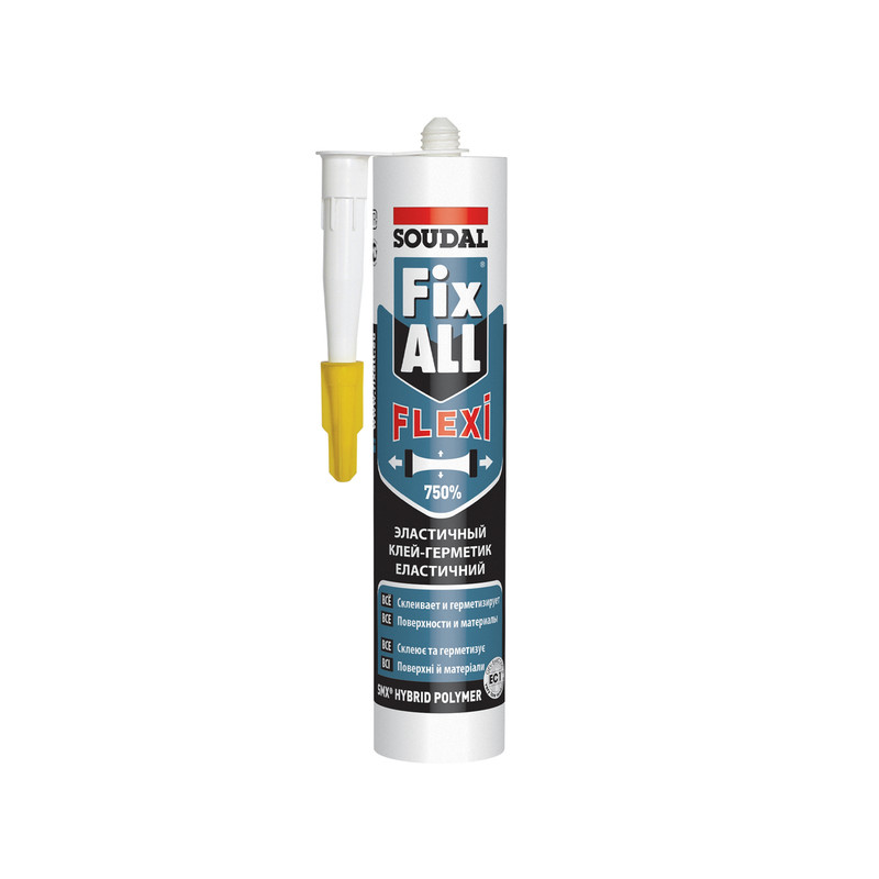 Клей-герметик SMX-полімер 290 мл сірий [000020000000080003] FIX All Flexi Soudal