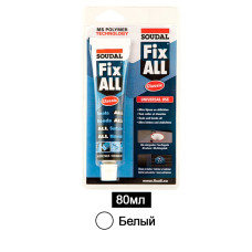 Клей-герметик 80мл, белый, Fix all Flexi, Soudal [000020000000079001] Соудал