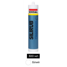 Герметик силиконовый нейтральный 300 мл белый [000020000000033000] SILIRUB cleanroom Soudal