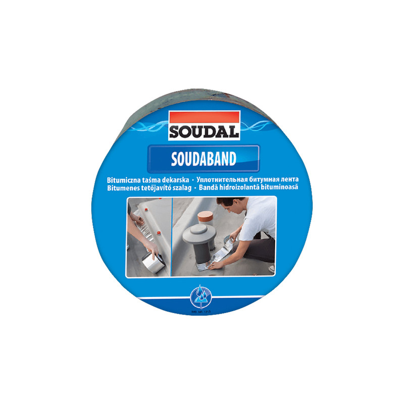 Лента монтажная битумная 100мм x 10м терракот [00004000000SB1000T] SOUDABAND Soudal
