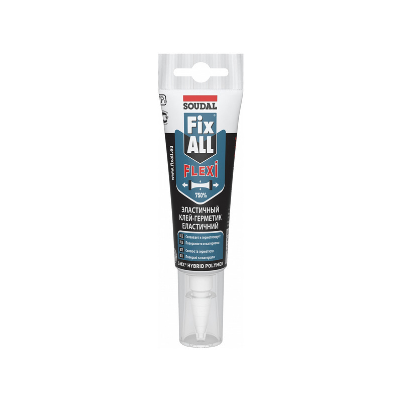 Клей-герметик SMX-полимер 125 мл белый [000020000000079200] FIX All Flexi Soudal
