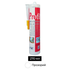 Герметик силиконовый универсальный 270 мл прозрачный [000020000000011114] Profil Soudal