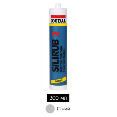 Герметик силиконовый нейтральный 300 мл серый [000020000000031004] SILIRUB 2 Soudal