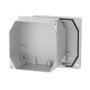 Коробка ответвительная алюминиевая окрашенная, ip66/ip67, ral9006, 90х90х53мм, Cosmec, дкс [65300]