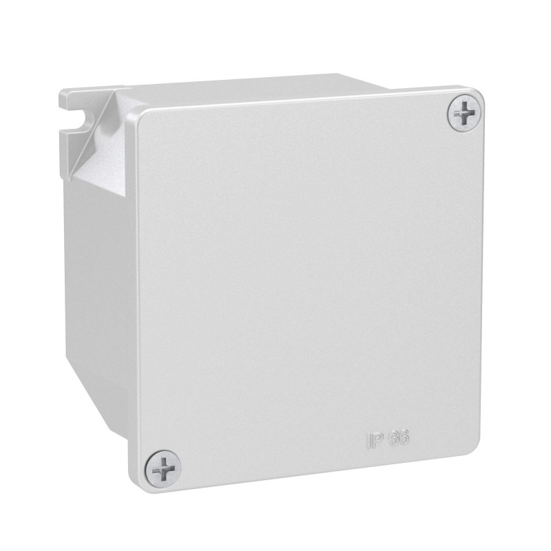 Коробка ответвительная алюминиевая окрашенная, ip66/ip67, ral9006, 90х90х53мм, Cosmec, дкс [65300]