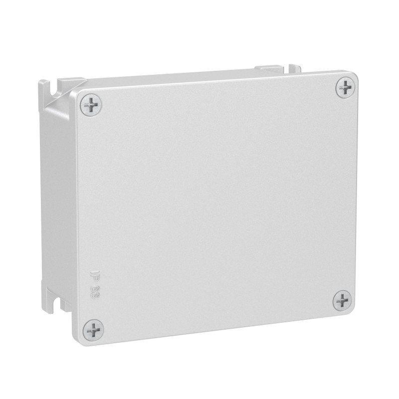 Коробка ответвительная алюминиевая окрашенная, ip66/ip67, ral9006, 128х103х55мм, Cosmec, дкс [65301]