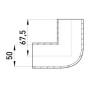 Кутовий з'єднувач e.pipe.angle.stand.50 для труб d50мм, Enext [s3035006]